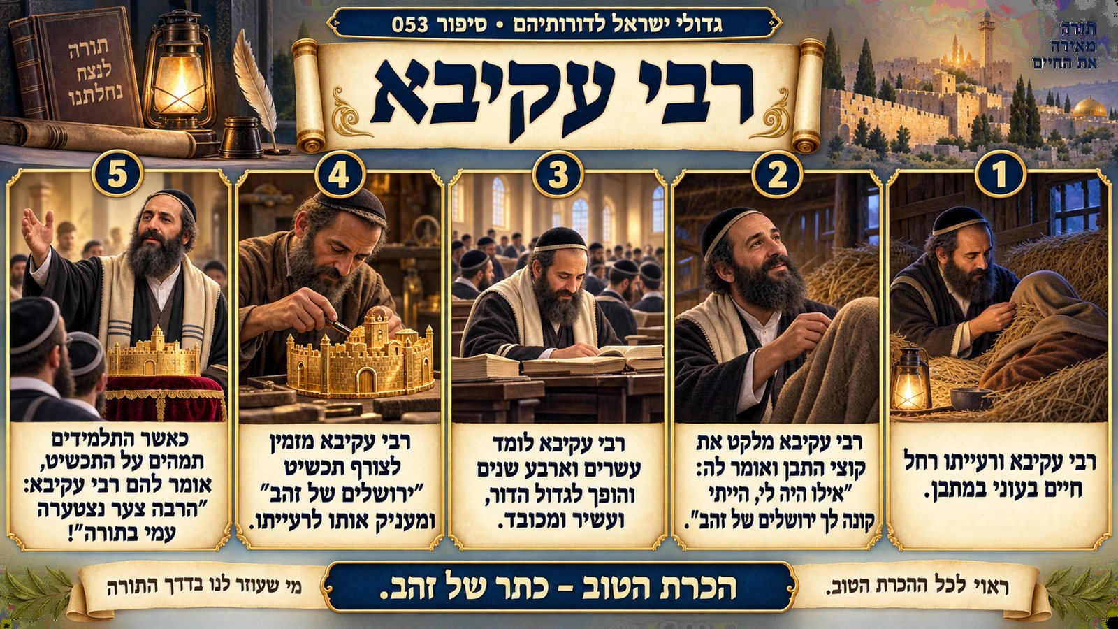 תמונת סיכום — רבי עקיבא: רבי עקיבא